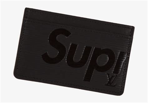 supreme lv card holder black